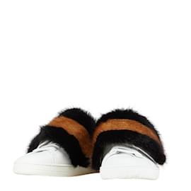 Louis Vuitton-Louis Vuitton Front Row Line Sneakers-Brown,White