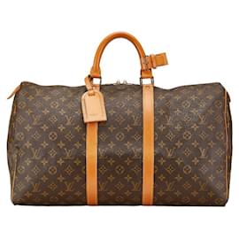 Louis Vuitton-Louis Vuitton Monogram Keepall 50 Boston Bag-Brown