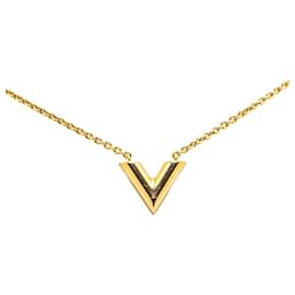 Louis Vuitton-Louis Vuitton Essential V Necklace-Golden