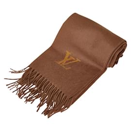 Louis Vuitton-Louis Vuitton Brown Cashmere Stole-Brown