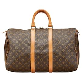 Louis Vuitton-Louis Vuitton Monogram Keepall 45 Boston Bag-Brown