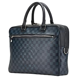 Louis Vuitton-Louis Vuitton Damier Cobalt Porto Document Bag-Navy blue