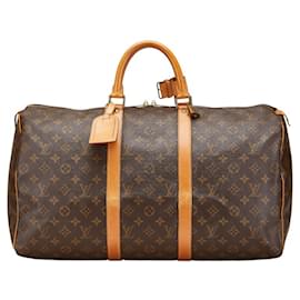 Louis Vuitton-Louis Vuitton Monogram Keepall 50 Boston Bag-Brown
