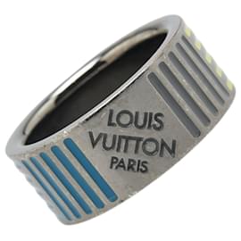Louis Vuitton-Louis Vuitton Berg Damier Colors Ring-Silvery,Multiple colors