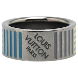 Louis Vuitton-Louis Vuitton Berg Damier Colors Ring-Silvery,Multiple colors