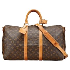 Louis Vuitton-Louis Vuitton Monogram Keepall Bandouliere 45-Brown
