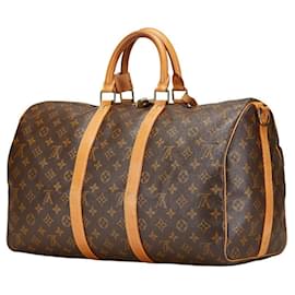 Louis Vuitton-Louis Vuitton Monogram Keepall Bandouliere 45-Brown