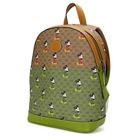 Gucci-Gucci Brown and Camel GG Supreme Backpack-Brown,Camel