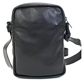 Balenciaga-Balenciaga Black Leather Shoulder Bag-Black