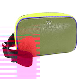 Fendi-Sac à épaule Pochette en cuir Fendi-Rouge,Bleu,Jaune