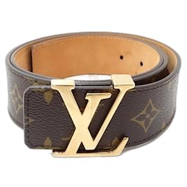 Louis Vuitton-Cinto Monogram Louis Vuitton-Marrom,Monograma