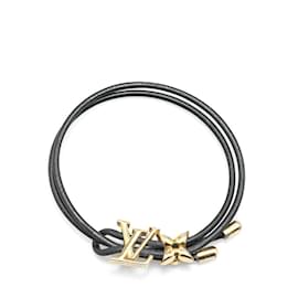 Louis Vuitton-Louis Vuitton Monogram LV Bloom Charm Bracelet-Black,Golden