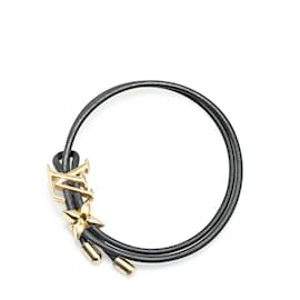 Louis Vuitton-Louis Vuitton Monogram LV Bloom Charm Bracelet-Black,Golden