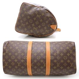 Louis Vuitton-Louis Vuitton Monogram Keepall 45 Boston Bag-Brown,Monogram