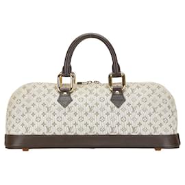 Louis Vuitton-Louis Vuitton Monogram Mini Alma Long Handbag-Khaki