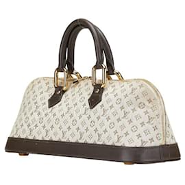 Louis Vuitton-Louis Vuitton Monogram Mini Alma Long Handbag-Khaki