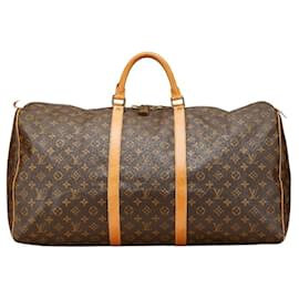 Louis Vuitton-Louis Vuitton Monogram Keepall 60 Boston Bag-Brown