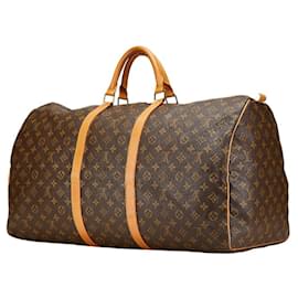 Louis Vuitton-Louis Vuitton Monogram Keepall 60 Boston Bag-Brown