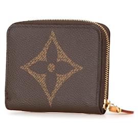 Louis Vuitton-Louis Vuitton Monogram Giant Zippy Coin Purse-Brown