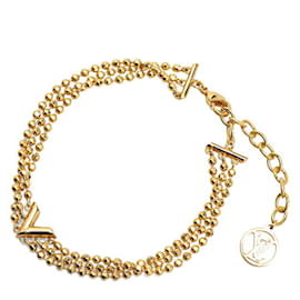 Louis Vuitton-Louis Vuitton Gold Charm Bracelet-Golden
