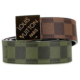 Louis Vuitton-Cinto Damier Santur da Louis Vuitton-Marrom