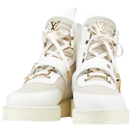 Louis Vuitton-Tênis de cano alto Louis Vuitton LV Creeper Line-Branco