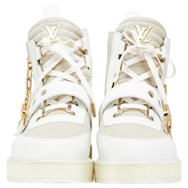 Louis Vuitton-Tênis de cano alto Louis Vuitton LV Creeper Line-Branco