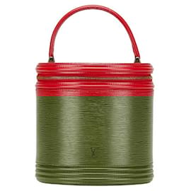 Louis Vuitton-Louis Vuitton Epi Cannes Handbag Vanity Bag-Red