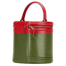 Louis Vuitton-Louis Vuitton Epi Cannes Handbag Vanity Bag-Red