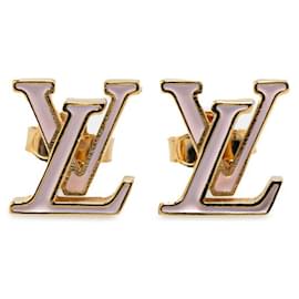 Louis Vuitton-Louis Vuitton LV Iconic Earrings-Pink,Golden