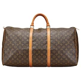 Louis Vuitton-Louis Vuitton Monogram Keepall 60 Boston Bag-Brown