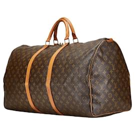 Louis Vuitton-Louis Vuitton Monogram Keepall 60 Boston Bag-Brown