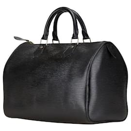 Louis Vuitton-Louis Vuitton Epi Speedy 30 Handbag-Black