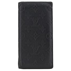 Louis Vuitton-Louis Vuitton Monogram Shadow Long Wallet-Black