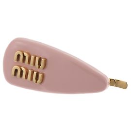 Miu Miu rosa lackleder Haarklammer Pink
