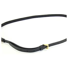 Prada-Prada Black Leather Shoulder Strap-Black