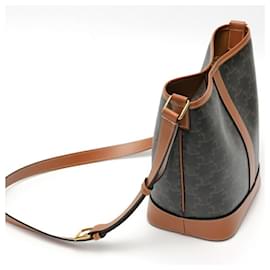 Céline-Celine Triomphe Canvas Small Bucket Bag-Other