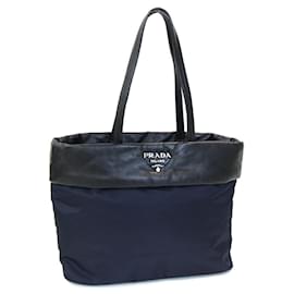 Prada-Prada Tote Bag 1BG225-Black,Navy blue