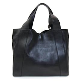 Gucci-Gucci Black Leather Tote Bag-Black