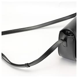 Céline-Celine Folco Cuir Triomphe Shoulder Bag-Black