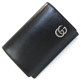 Gucci-Gucci Black Leather Business Card Case-Black