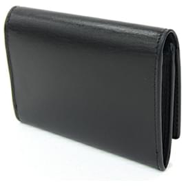 Gucci-Gucci Black Leather Business Card Case-Black