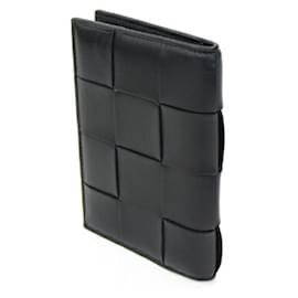 Bottega Veneta-Bottega Veneta Black Leather Passport Cover-Black