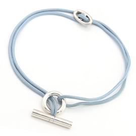 Hermès-Hermes Choker Chaine d'Ancre Skipper-Silvery,Light blue