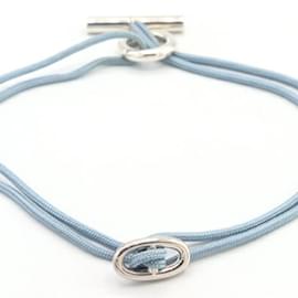 Hermès-Hermes Choker Chaine d'Ancre Skipper-Silvery,Light blue