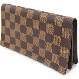 Louis Vuitton-Louis Vuitton Damier Canvas Long Bill Wallet-Damier ebene