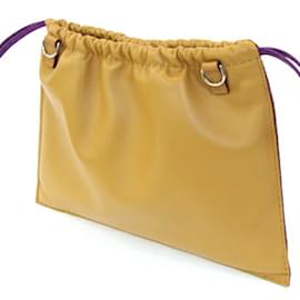 Hermès-Hermes Pouch Pillow in Sesame Violet-Other