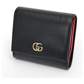 Gucci-Gucci Japan Exclusive Double G Medium Bi-Fold Wallet-Black,Pink