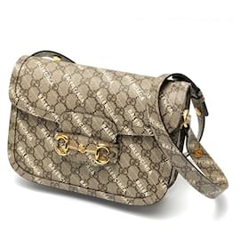 Gucci-Gucci x Balenciaga Horsebit 1955 Shoulder Bag-Grey