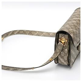 Gucci-Gucci x Balenciaga Horsebit 1955 Shoulder Bag-Grey